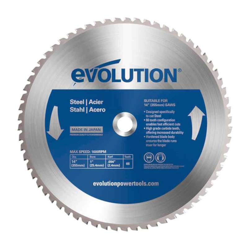Pilový kotouč na ocel Evolution - 355x25,4x2,4 mm (66z)