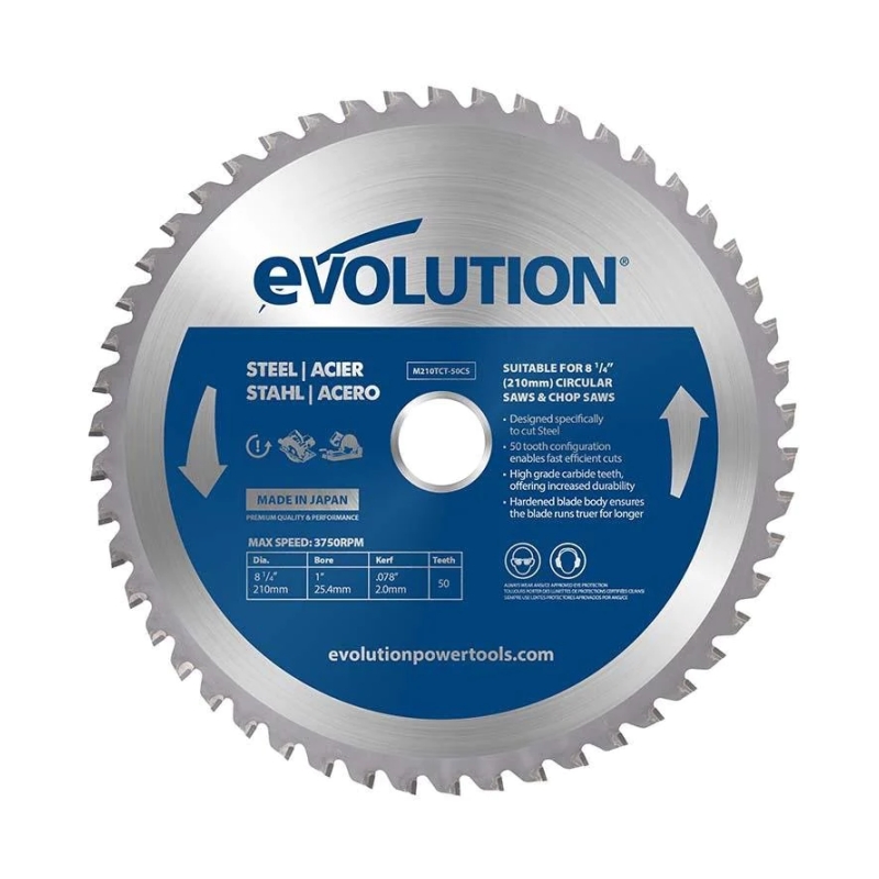 Pilový kotouč na ocel Evolution pro stolní a kotoučové pily - 210x25,4x2,4 mm (50z)