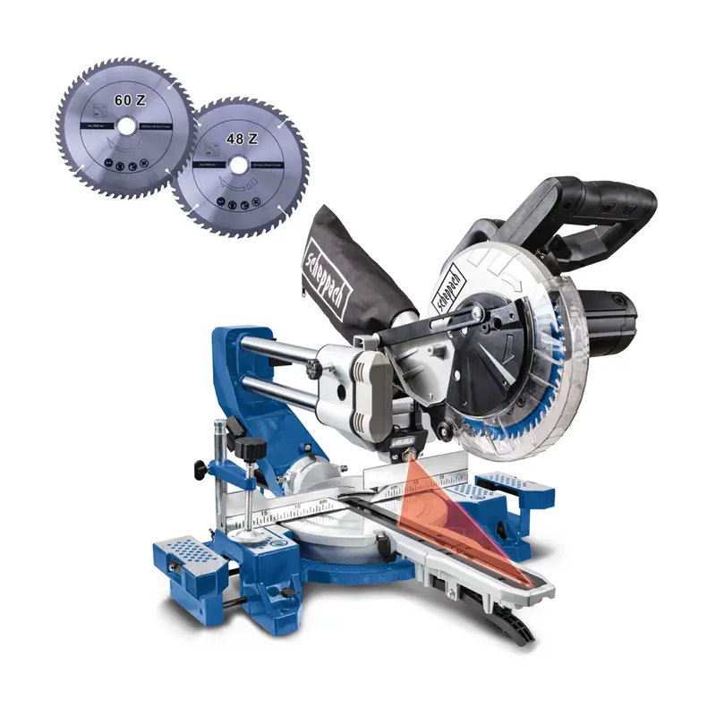 Pokosová pila HM90SL Scheppach - 2,2 kW, Ø 216 mm