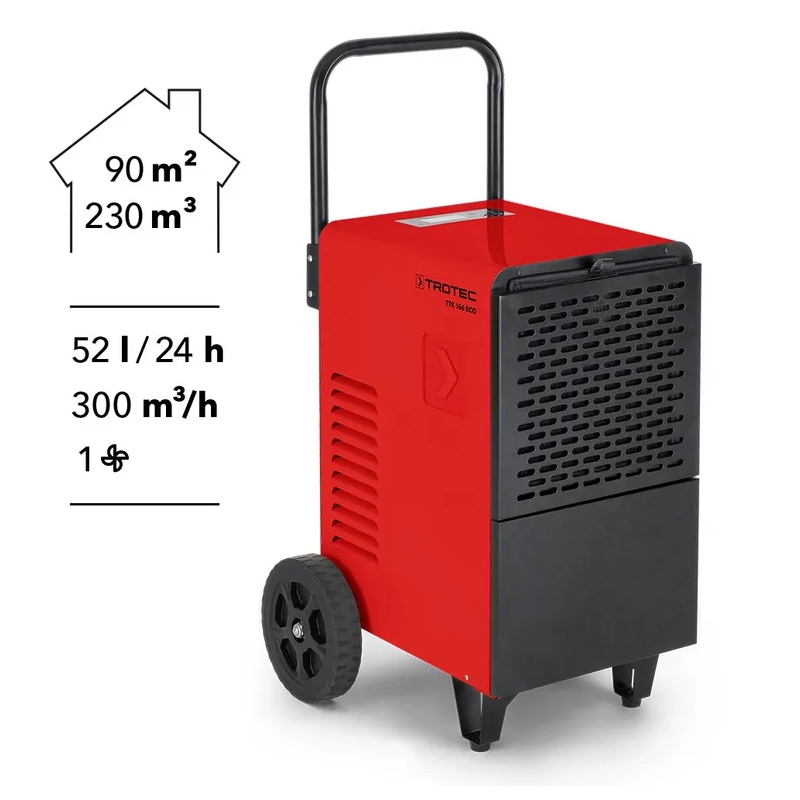 Průmyslový odvlhčovač TTK 166 ECO Trotec - 24h/52l, display