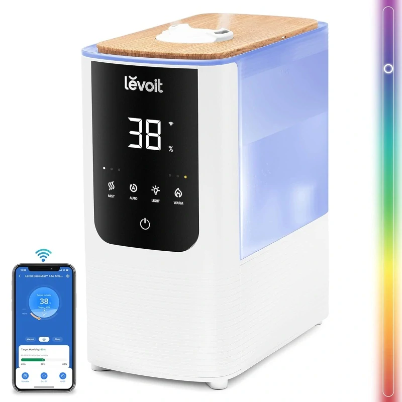 Inteligentní zvlhčovač vzduchu Oasis Mist® 450S Levoit - 4,5l