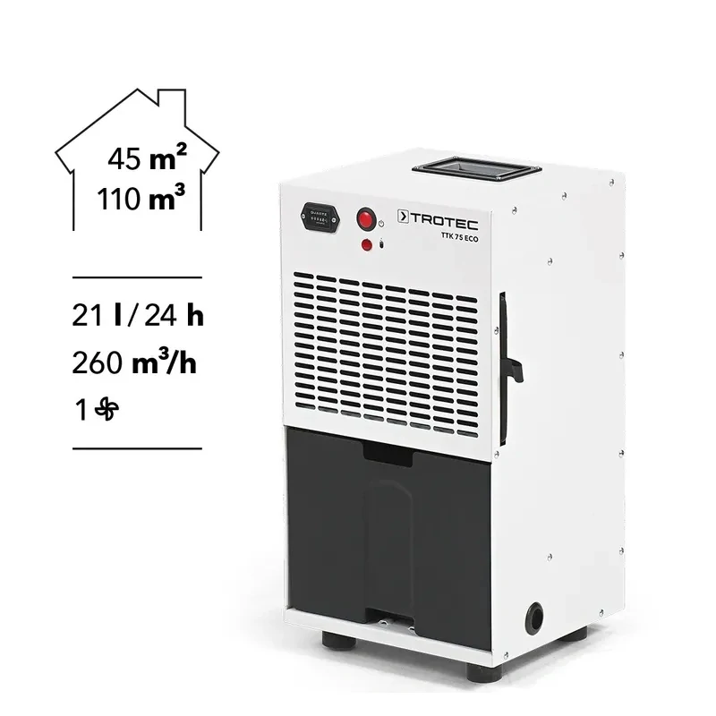 Průmyslový odvlhčovač TTK 75 ECO Trotec - 24h/21l