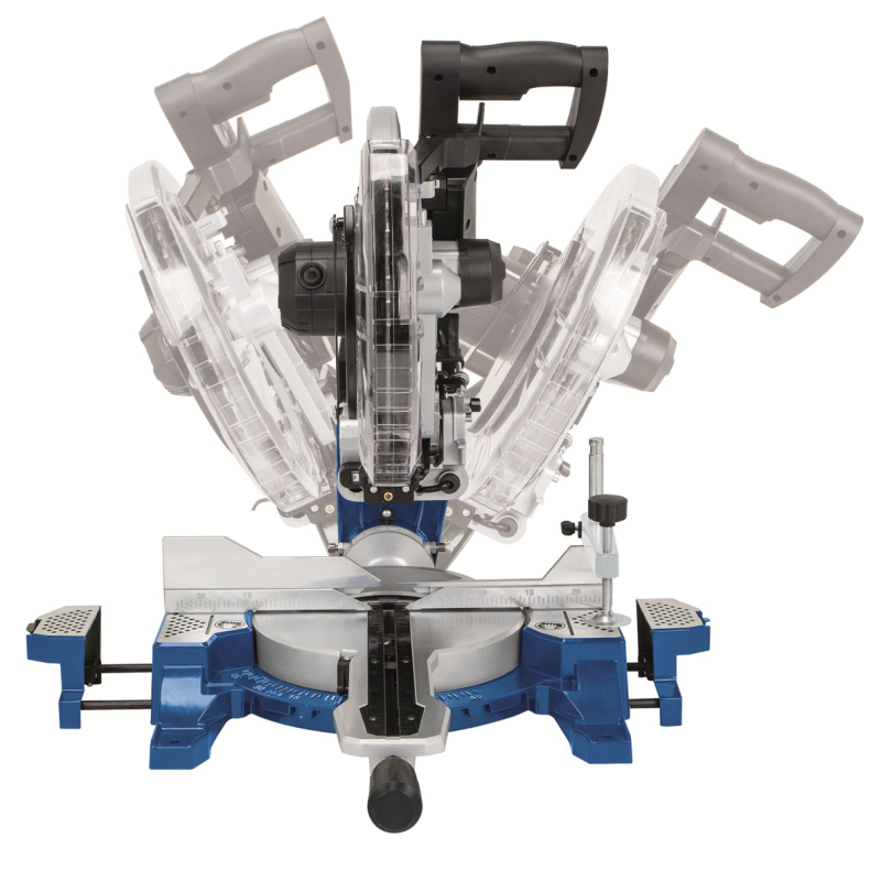 Pokosová pila HM140L Scheppach - 2 kW, Ø 305 mm, oboustranný náklop