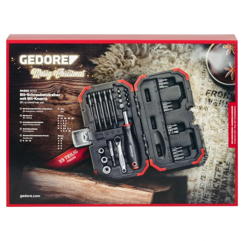 Adventní kalendář 2024 R49013033 GEDORE Red - 33 dílů, Limited Edition