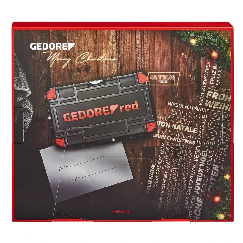 Adventní kalendář 2022 R49002042 GEDORE Red - 42 dílů, Limited Edition