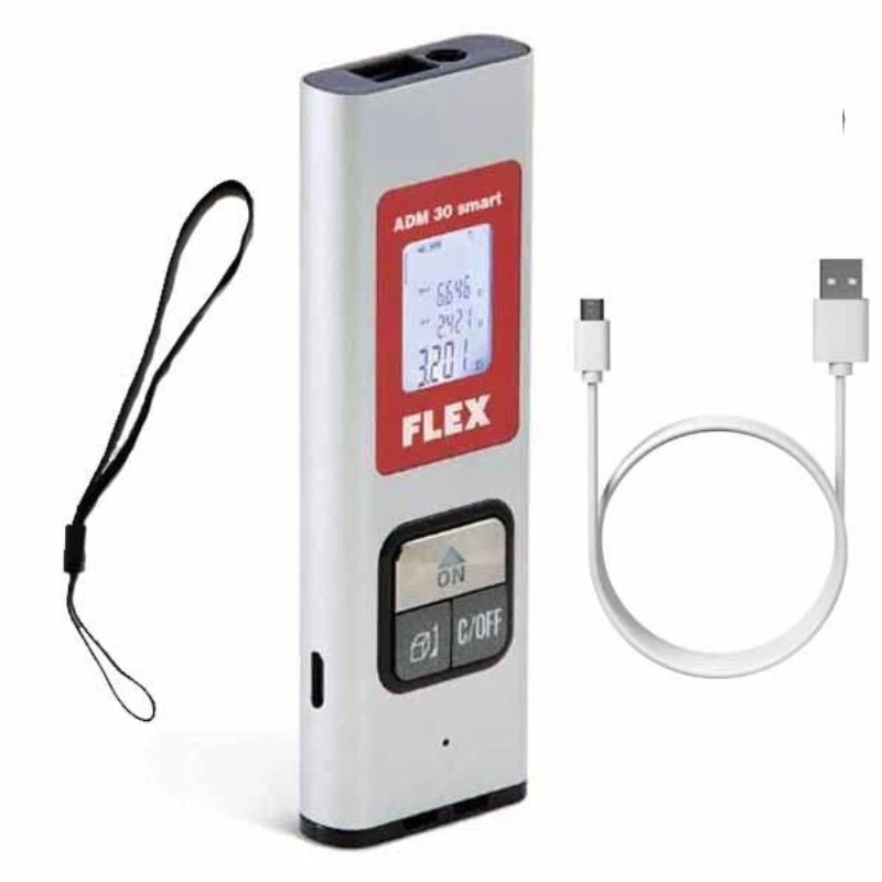 Měřič vzdálenosti, dálkoměr laserový ADM 30 smart FLEX - 30m, USB