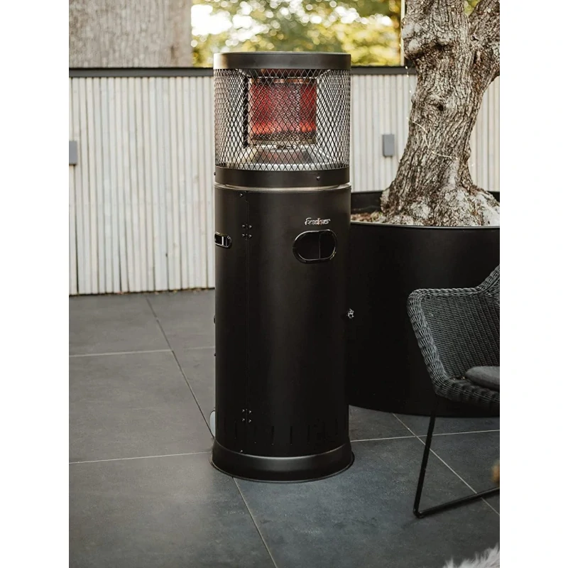 Plynové terasové topidlo POLO 2.0 Enders černé vč. ochranného krytu - 115 cm, 6 kW
