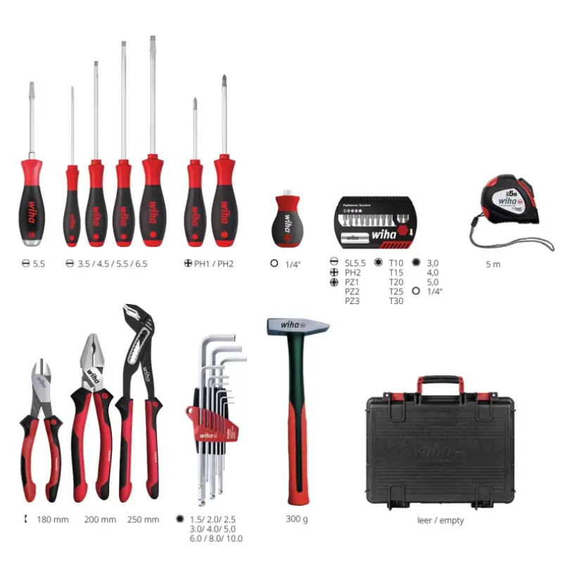 Kufr s nářadím Basic Set L pro mechaniky 45531 Wiha - 38 dílů