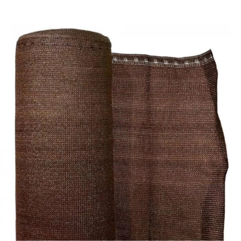 Stínící tkanina na plot 1,8m výška TOMPET Browntex (90%) - metráž
