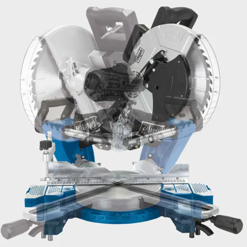 Pokosová pila HM140L Scheppach - 2 kW, Ø 305 mm, oboustranný náklop