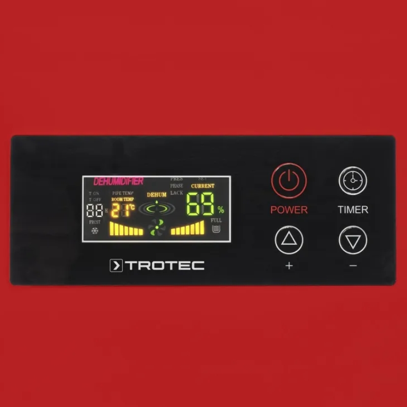 Průmyslový odvlhčovač TTK 166 ECO Trotec - 24h/52l, display