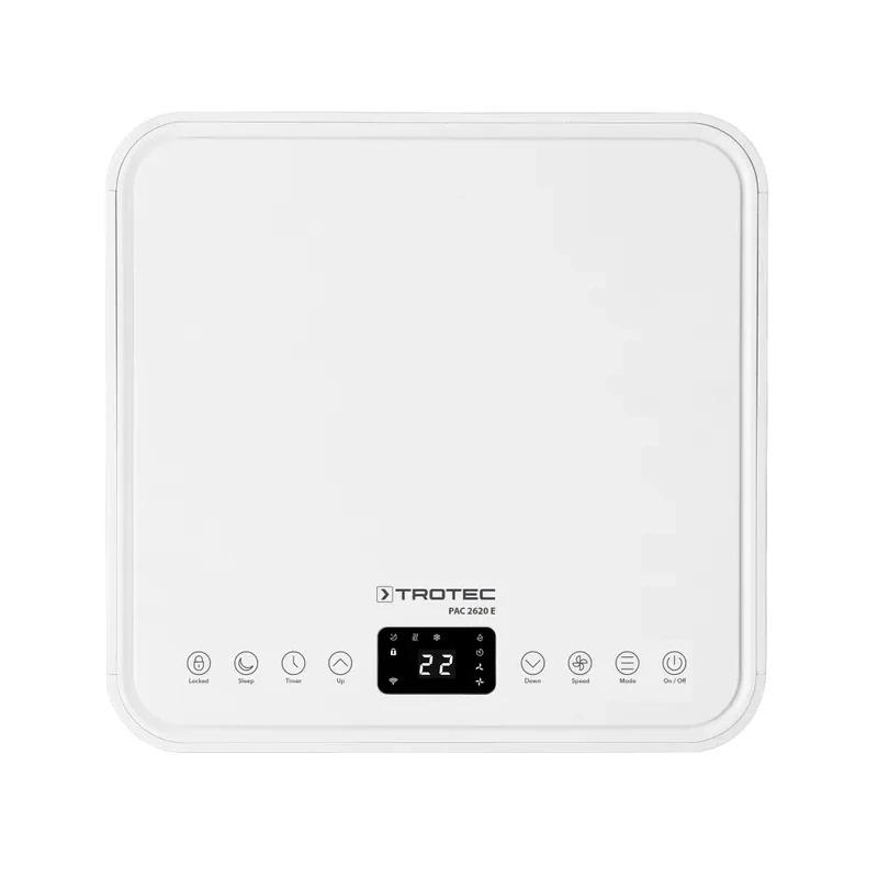 Mobilní klimatizace PAC 2620 E Trotec - 2,6 kW (9000 Btu/h), Wi-Fi - zdarma těsnění do oken Airlock 100 Trotec
