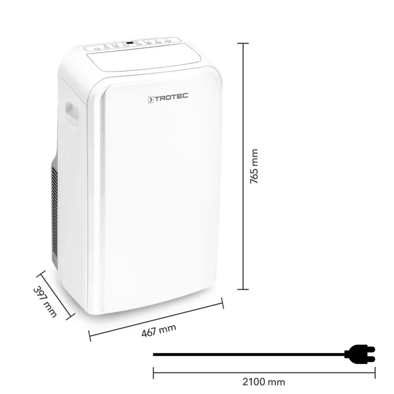 Mobilní klimatizace PAC 3910 X Wi-Fi Trotec - 4,1 kW (14000 Btu/h) - zdarma těsnění do oken Airlock 100 Trotec