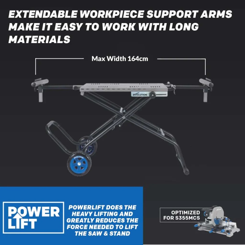 Stojan pro pokosovou pilu S355MCS Evolution s asistentem zvedání