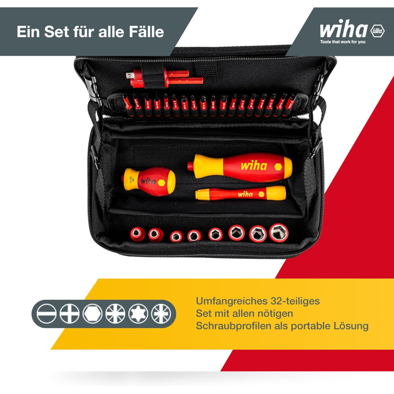Sada nářadí slimVario® electric 43465 Wiha - 32 dílů