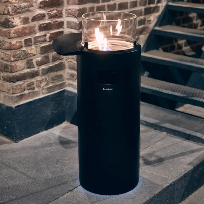 Enders Sada 3 odkládacích stolků pro plynové ohniště Nova LED, černá