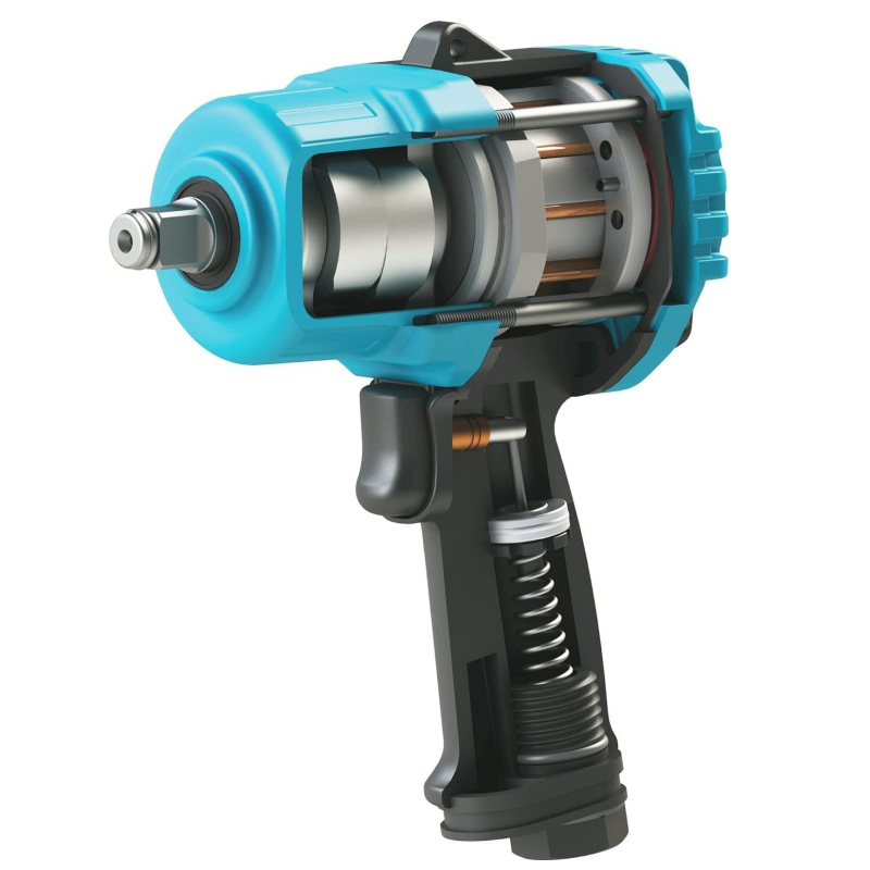 Pneumatický rázový utahovák 9012TT Twin Turbo Hazet - 1/2", 2200Nm