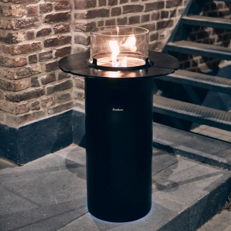 Enders Sada 3 odkládacích stolků pro plynové ohniště Nova LED, černá