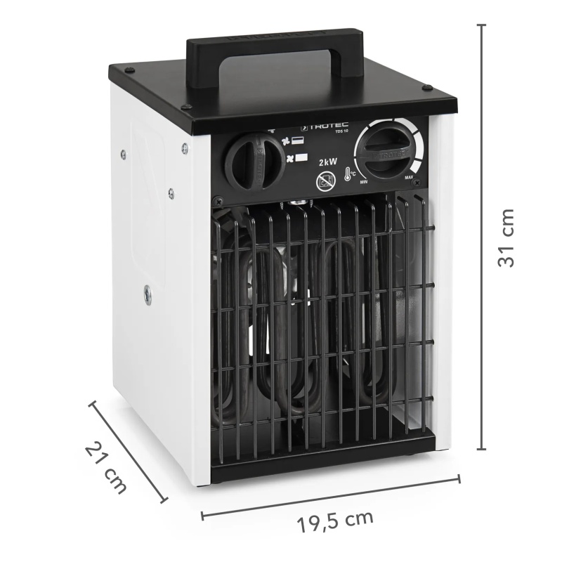 Elektrické topidlo TDS 10 Trotec - 2 kW, s termostatem