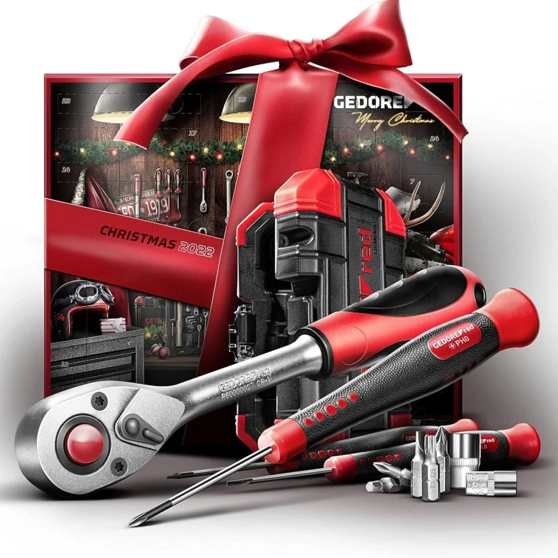 Adventní kalendář 2022 R49002042 GEDORE Red - 42 dílů, Limited Edition