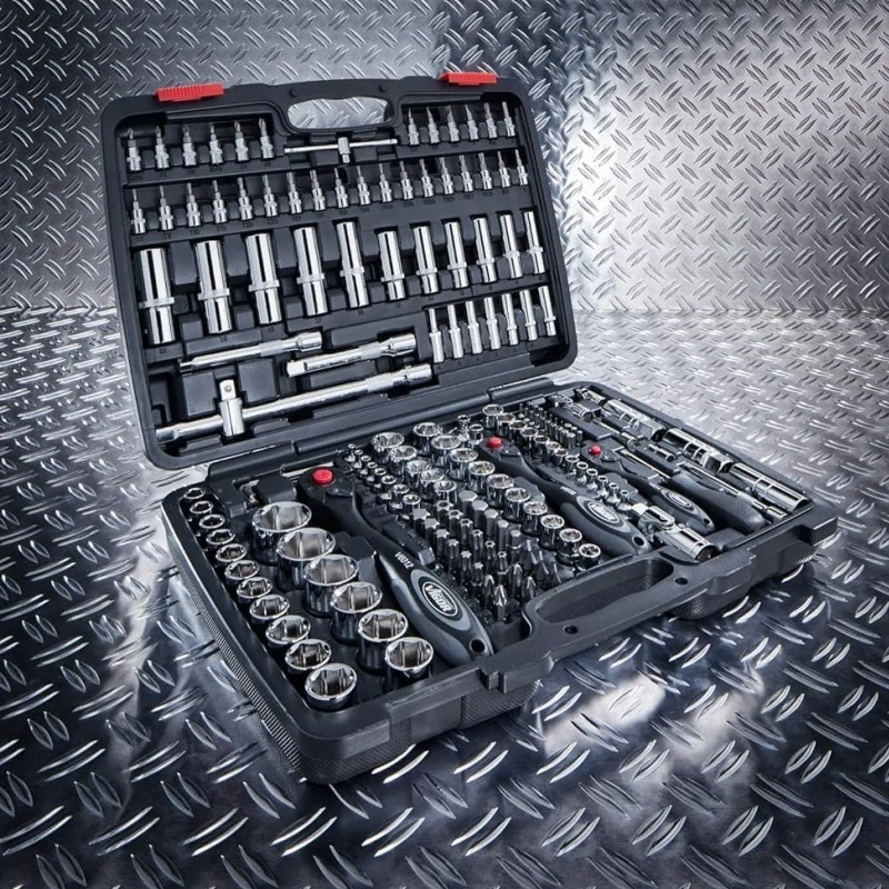 Gola sada V2461 Vigor - 172 dílů (1/4" + 3/8" + 1/2")