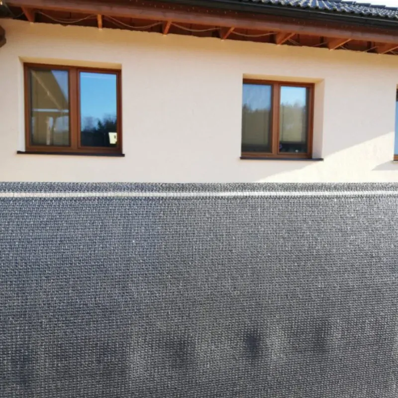 Stínící tkanina na plot 1,0x50m TOMPET Greytex (90%) - 21759