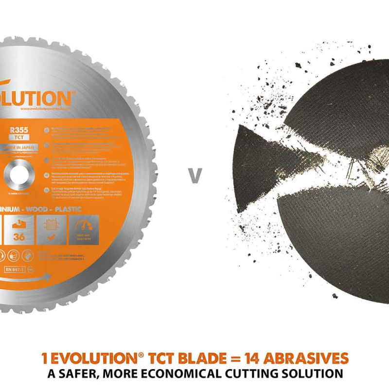 Multifunkční pilový kotouč EVOLUTION RAGE - 355x25,4x2,2 mm (36z)
