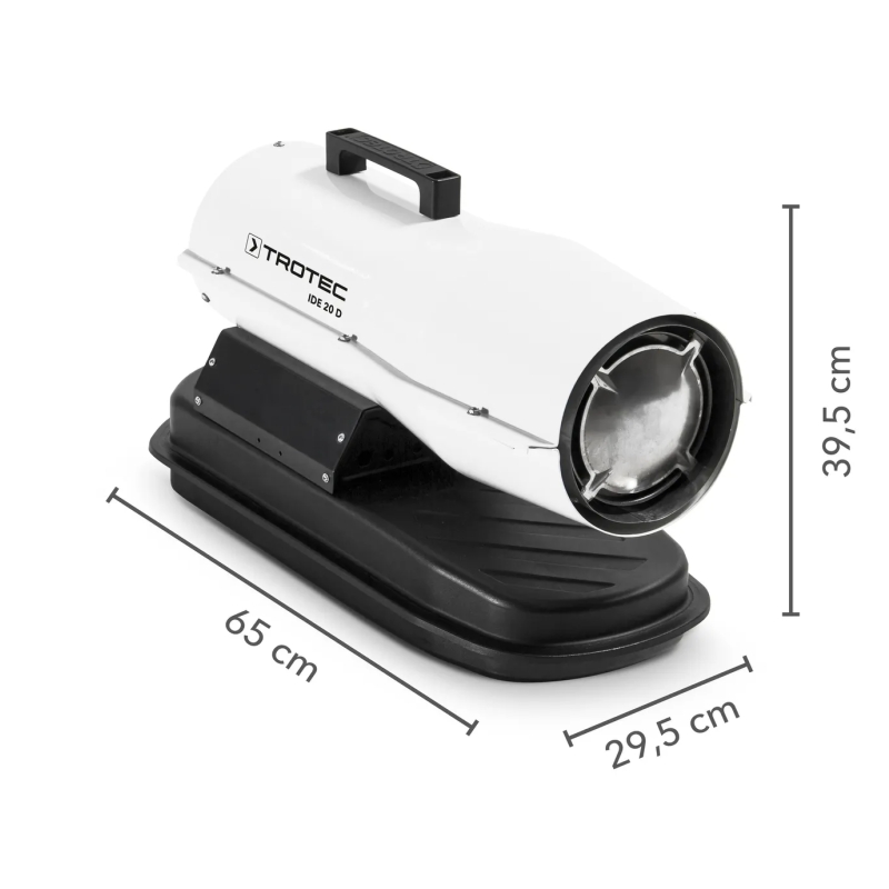 Naftové topidlo s přímým spalováním IDE20D TROTEC - 20 kW, 550 m³/h, termostat