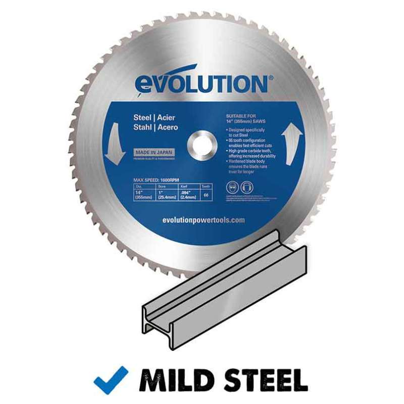 Pilový kotouč na ocel Evolution - 355x25,4x2,4 mm (66z)