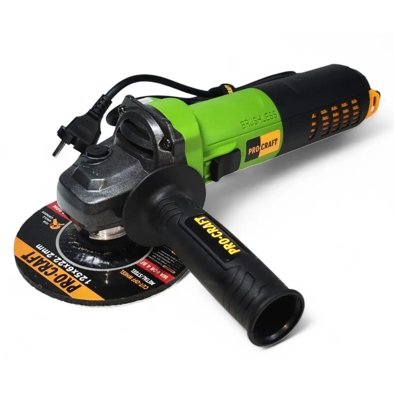 Bezuhlíková bruska s regulací otáček PW2200 Procraft - Ø125mm, 1100W
