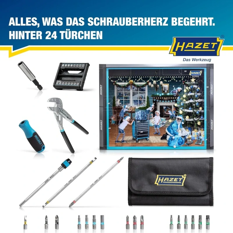 Adventní kalendář SANTA TOOLS 2024 Hazet - 24 dílů