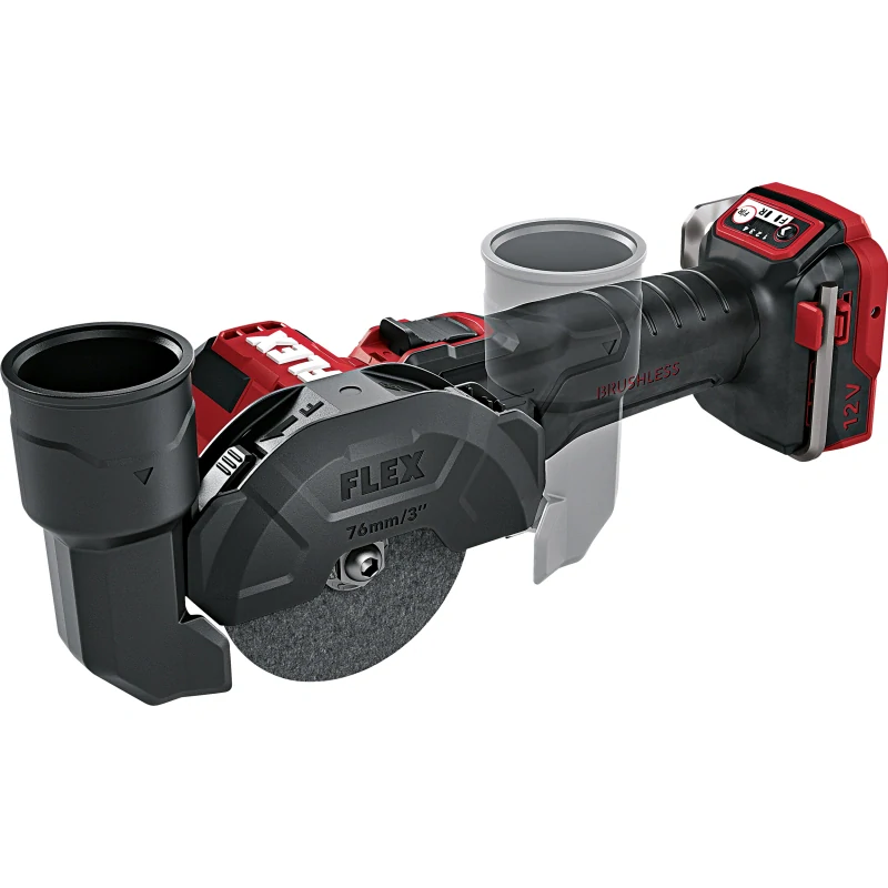 Akumulátorová úhlová minibruska LBE 76 12-EC C FLEX - 12V, 76 mm