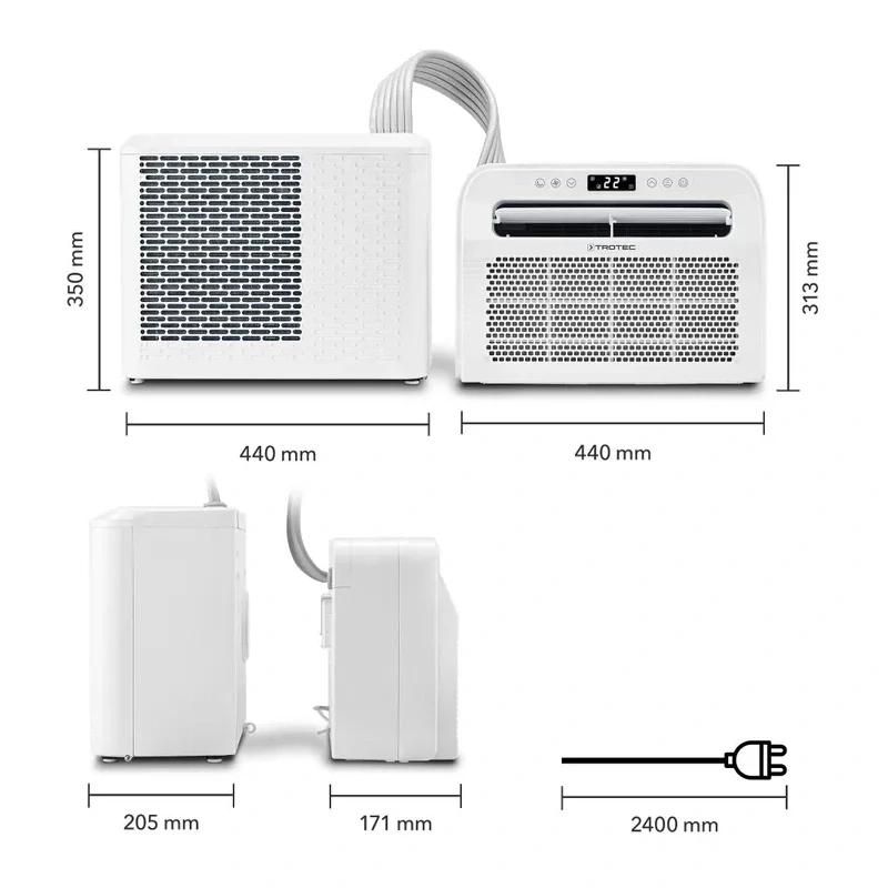 Mobilní klimatizace Camping PAC-C 1500 SH Trotec - 1,5 kW (5000 Btu/h)