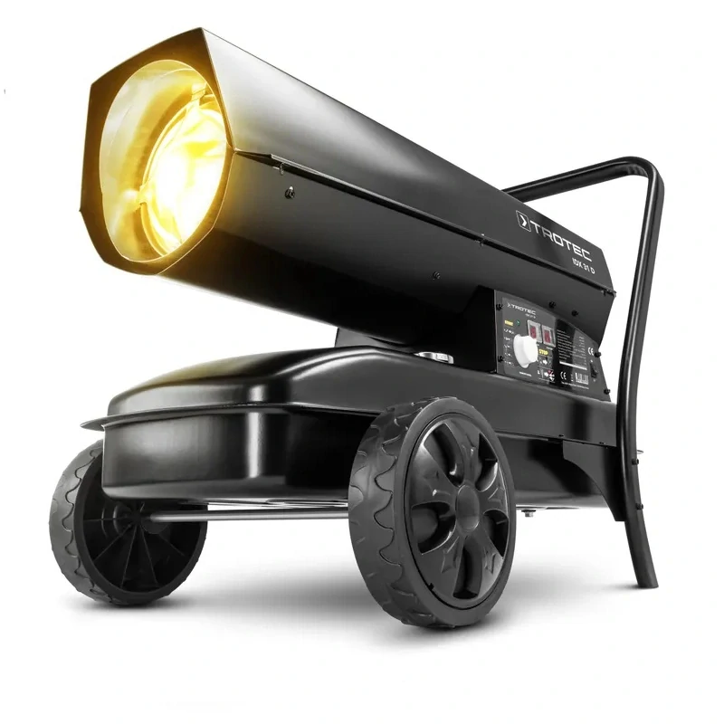 Naftové topidlo s přímým spalováním IDX50D TROTEC - 50 kW, 1100 m³/h, termostat