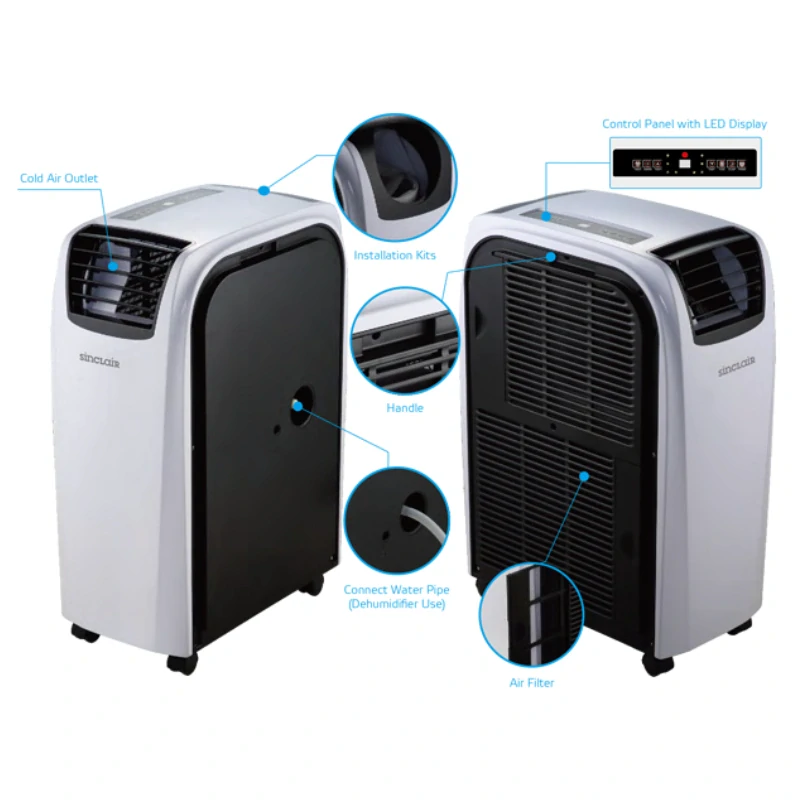 Mobilní klimatizace AMC-11P Sinclair - 3 kW (11000 Btu/h), s funkcí topení