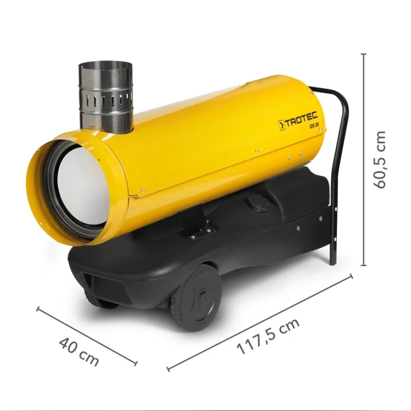 Naftové topidlo s nepřímým spalováním IDS30 Professional TROTEC - 30 kW, 1150 m³/h