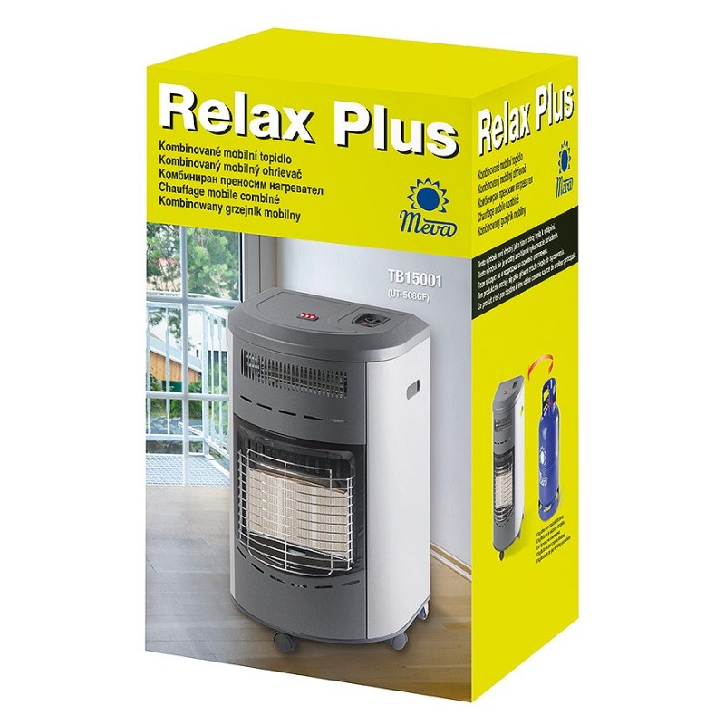 MEVA plynová kamna Relax Plus TB15001 + regulátor s hadicí
