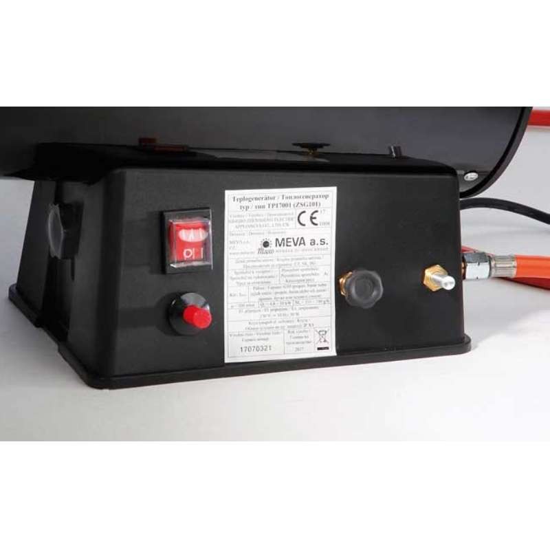 Teplogenerátor TP17001 MEVA® - s regulátorem a hadicí, 5-10 kW