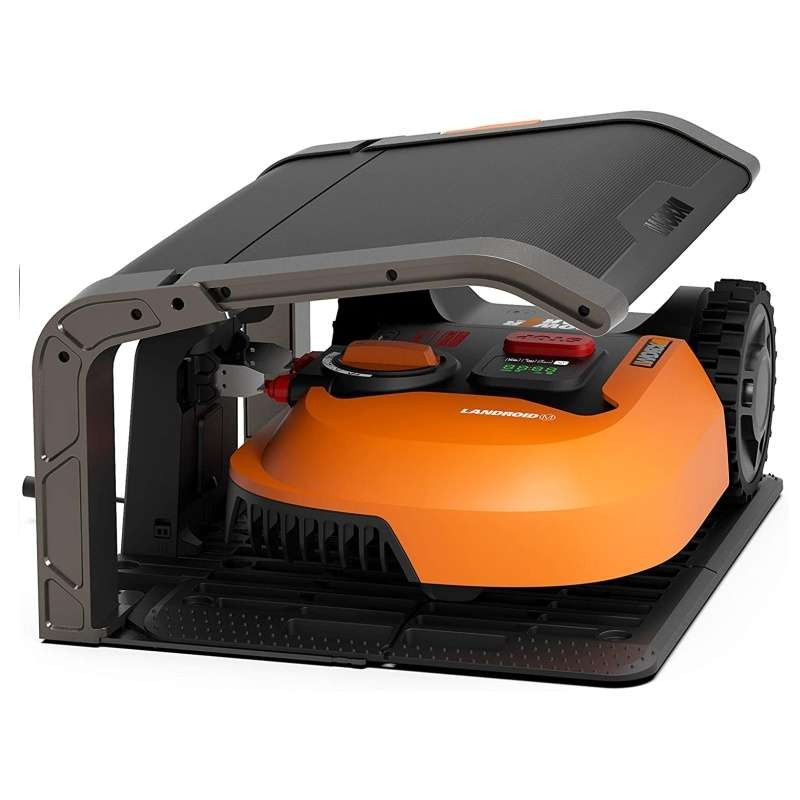 Odklápěcí garáž pro robotickou sekačku WA0810 WORX - vhodné pro sekačky na trávu Landroid (S, M, L)