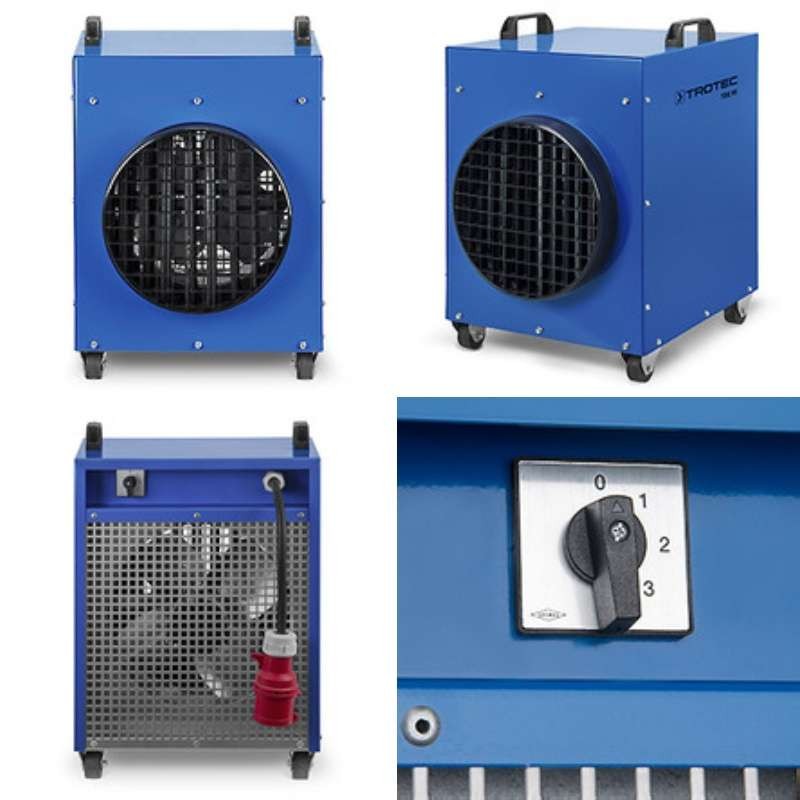 Profesionální elektrické topidlo TDE 95V2 Trotec - 18 kW, vč. kabelu, s možností připojení hadice