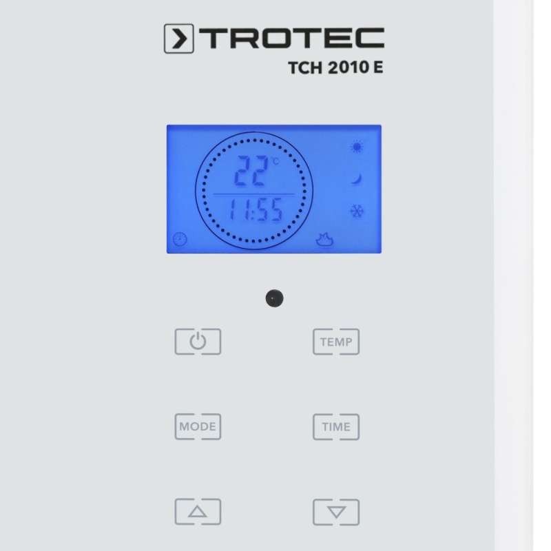 Designový skleněný konvektor TCH 2010 E Trotec - 2000W, bílý