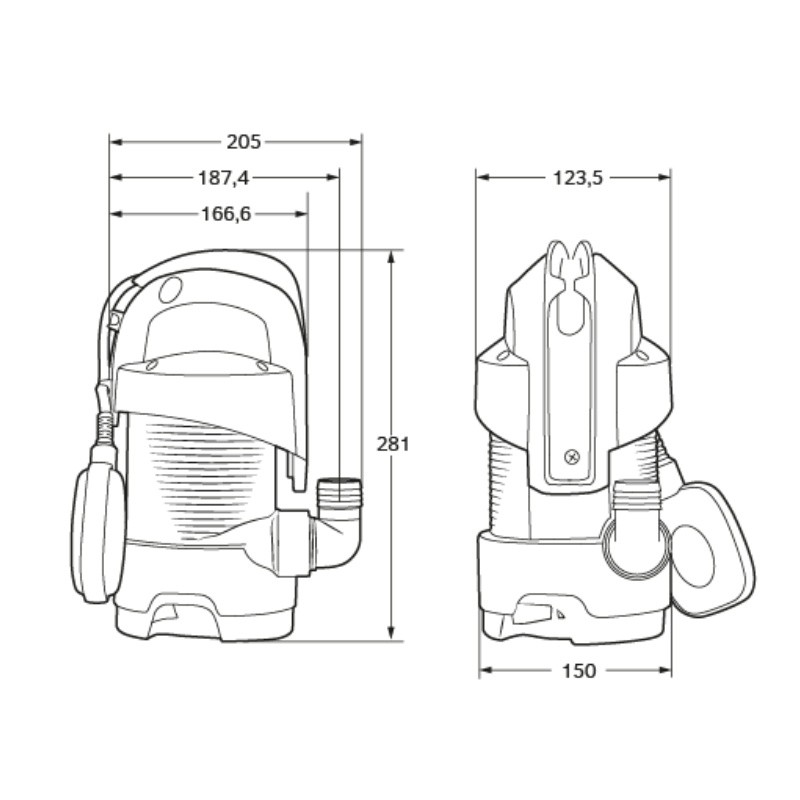 Kalové čerpadlo EASY DW 400 EASYPUMP