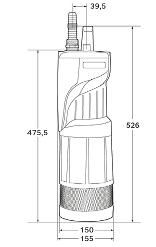 Ponorná domácí vodárna E-DEEP 1000 EASYPUMP