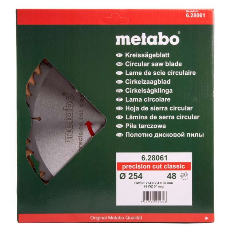 Pilový koutouč 628061000 METABO Classic cut - 254 x 30 mm, 48 z