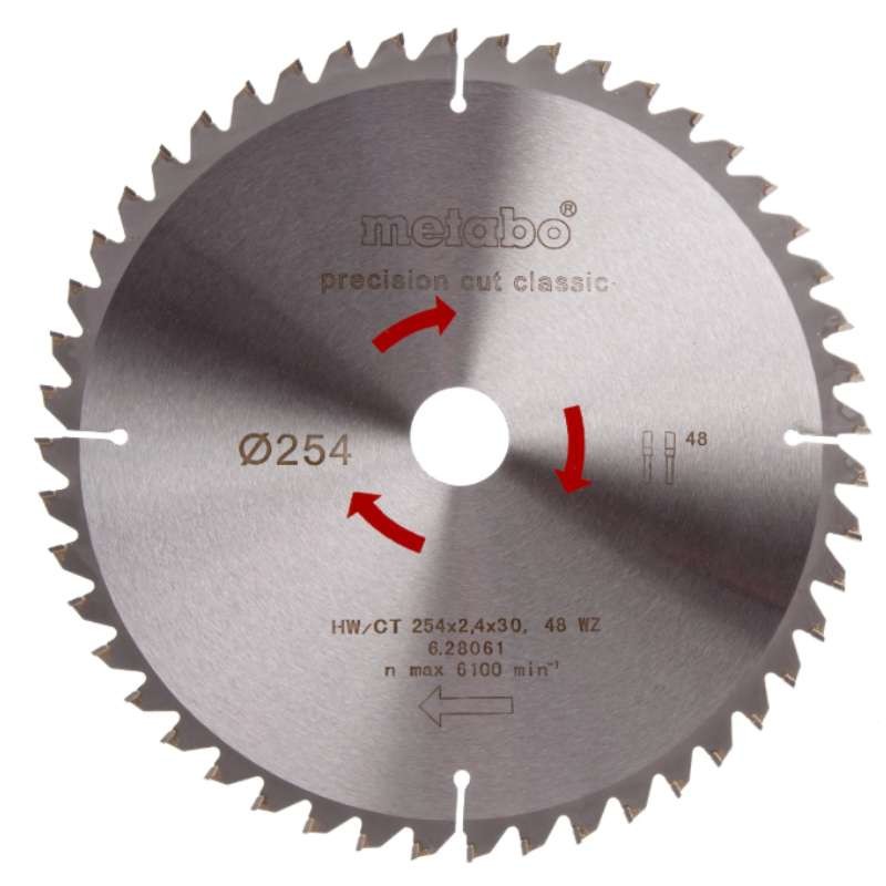 Pilový koutouč 628061000 METABO Classic cut - 254 x 30 mm, 48 z