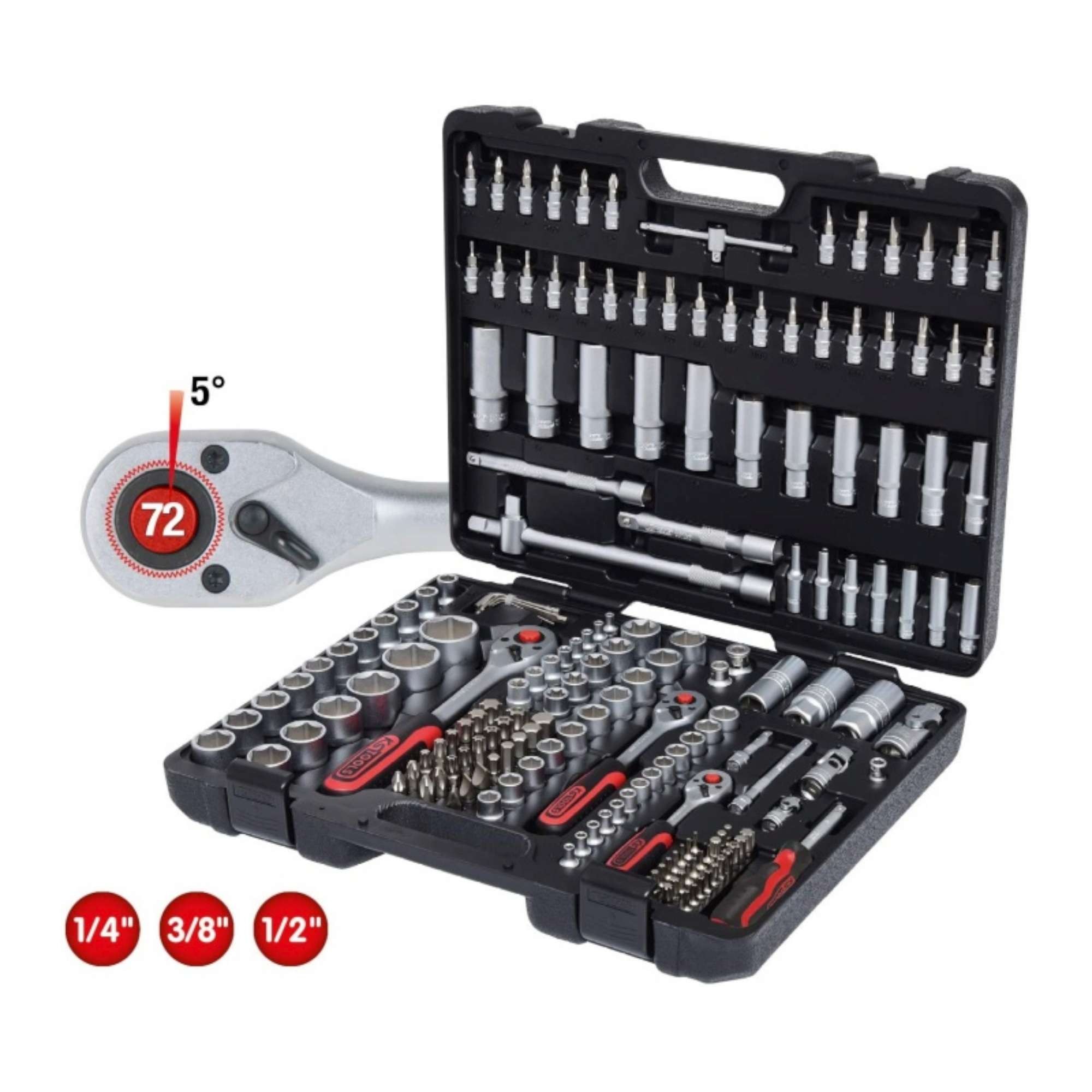Gola sada 917.0779 KS Tools, 179 dílů (1/4" - 3/8" - 1/2")