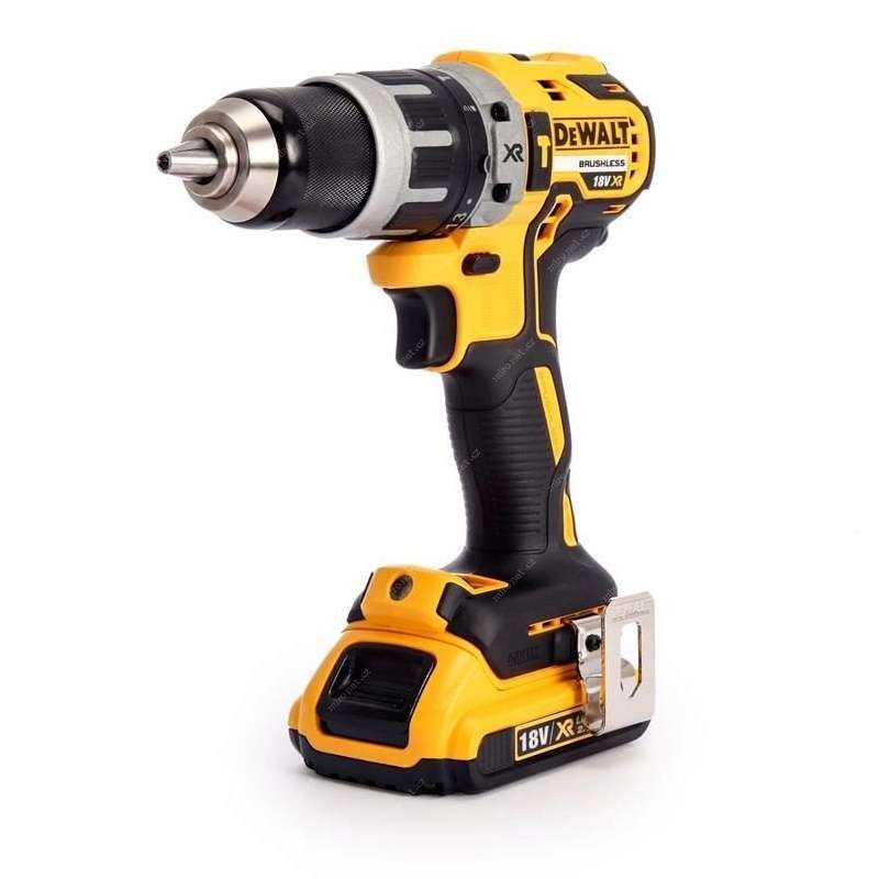 Bezuhlíková příklepová vrtačka DCD796D2 DeWALT - 18V, 2x2.0 Ah, kufr TStak