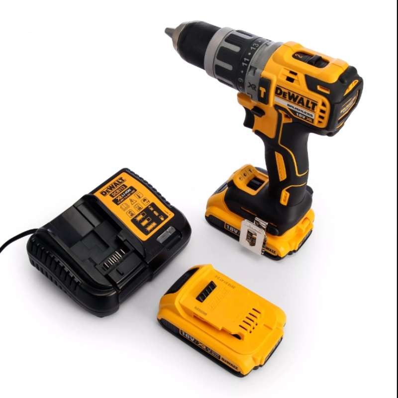 Bezuhlíková příklepová vrtačka DCD796D2 DeWALT - 18V, 2x2.0 Ah, kufr TStak