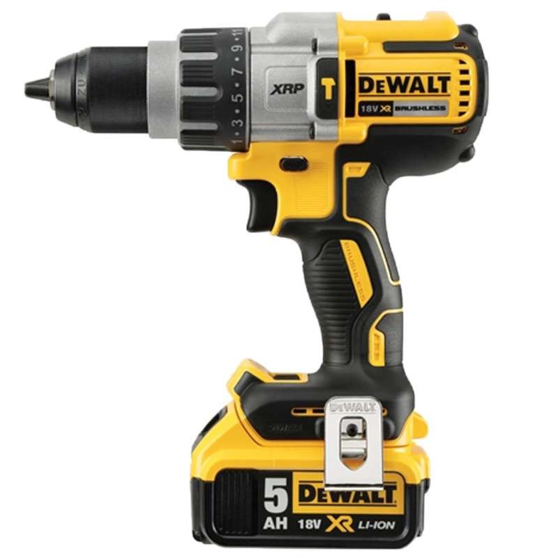 Bezuhlíková příklepová vrtačka DCD996P2 DeWALT - 18V, 2x5.0Ah