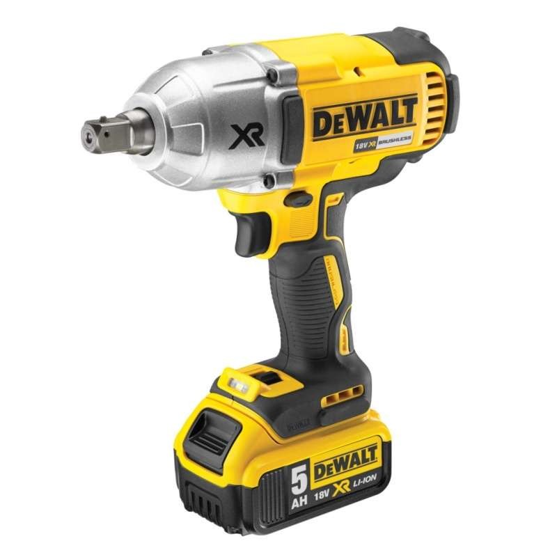 Bezuhlíkový rázový utahovák DCF899P2 DeWALT - 18 V, 2x5,0 Ah, 950 Nm